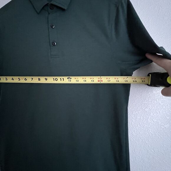 Lululemon Mens Evolution Polo Size Small Dark Green - Picture 5 of 5